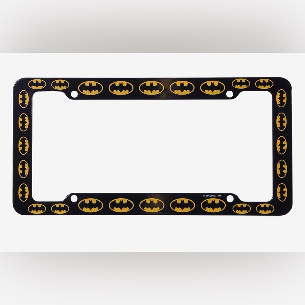 NWT Chroma-graphics Batman Logo License auto tag Plate Frame